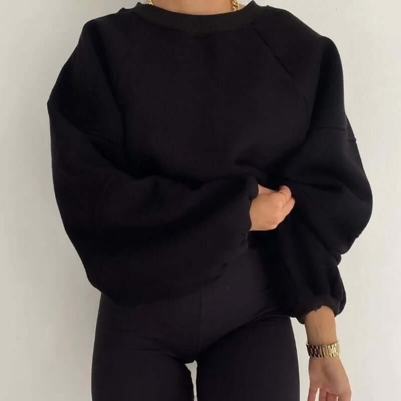 Pull en mélange de coton, coupe décontractée, femme