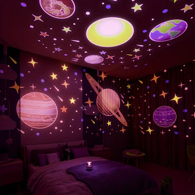 Veilleuse projecteur d'étoiles pour enfants