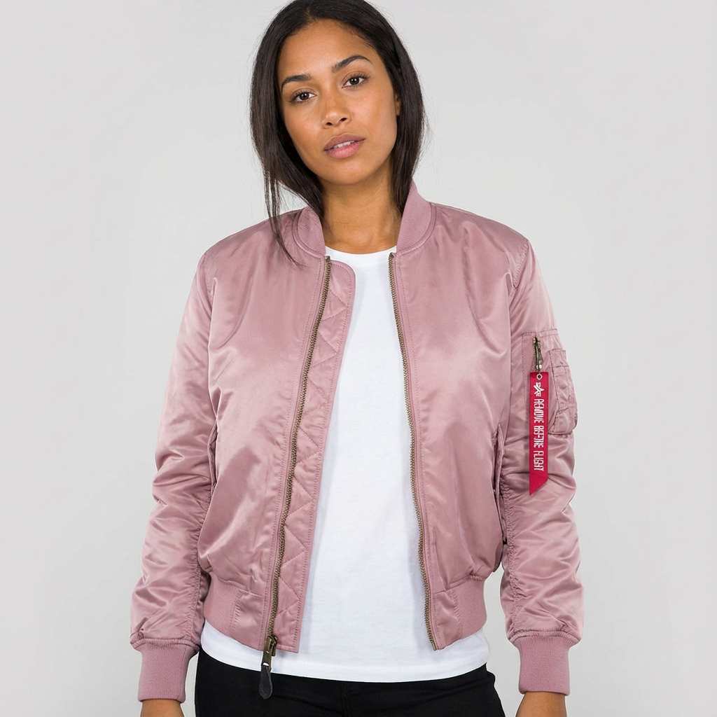 Veste bomber femme en tissu structuré avec poche utilitaire et col côtelé