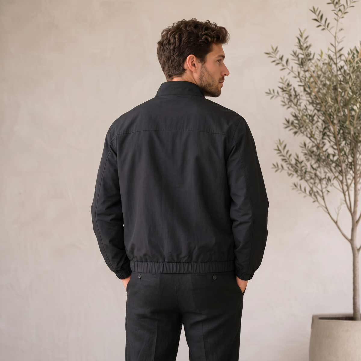 Minimalist Jacket Snap Button Men