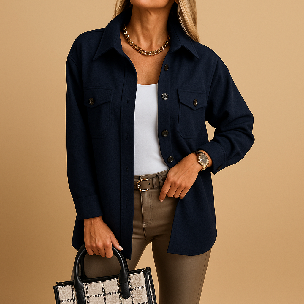 Tenue chic avec chemise oversize et pantalon ajusté