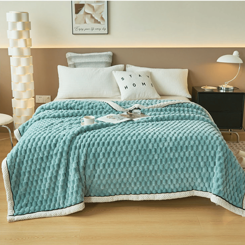 Plaid cocooning pour ambiance chaleureuse