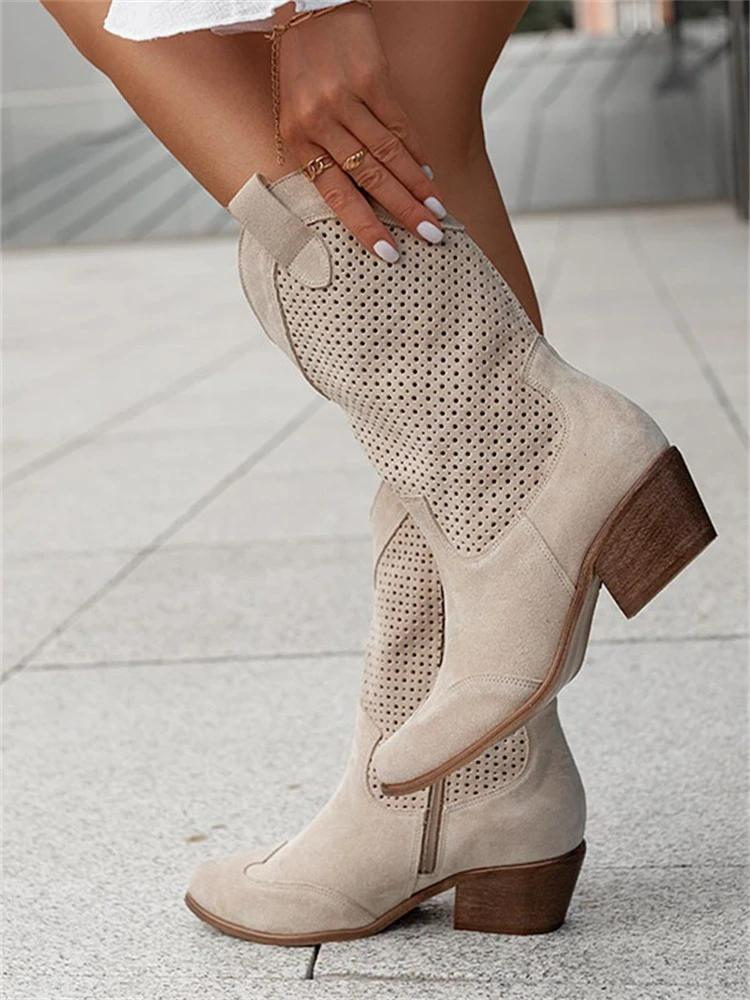 Perforated ankle boots for women with smooth synthetic upper and pull tab, side profile