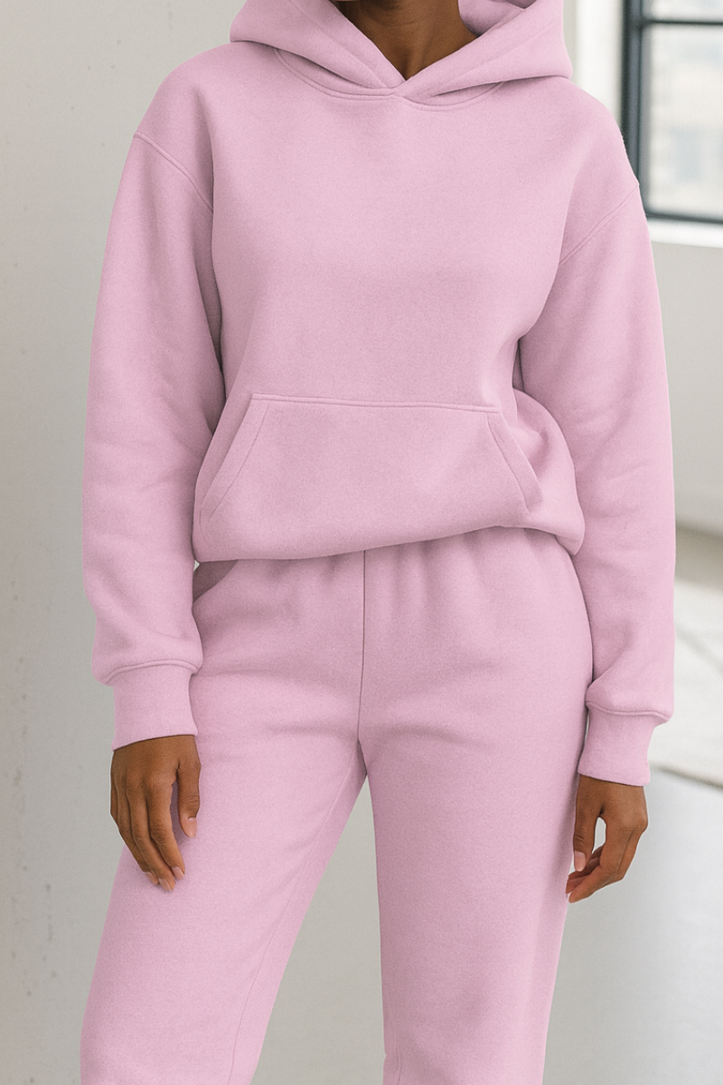 Sweat à capuche et pantalon jogging femme confort