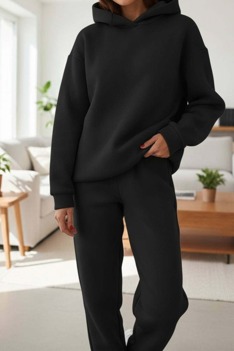 Ensemble de jogging en coton, coupe classique, femme