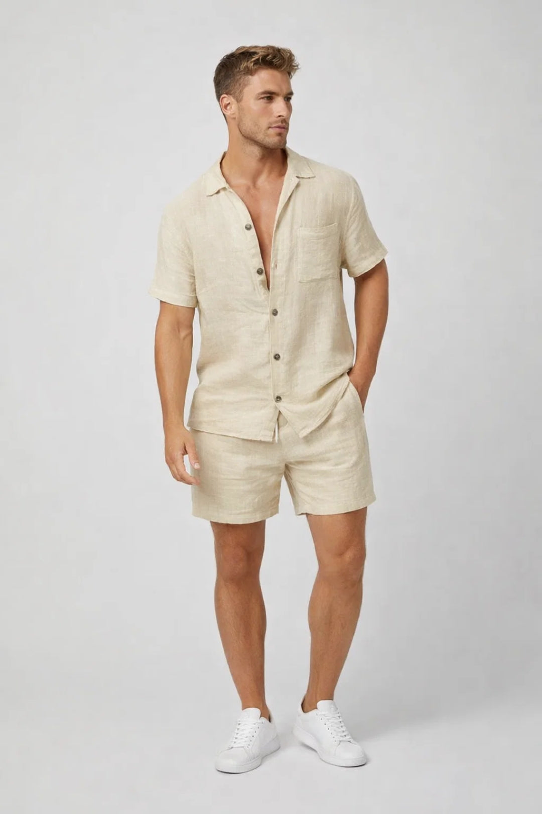 Tenue deux pièces homme avec boutons