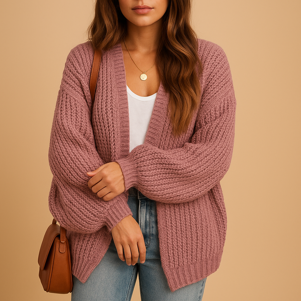 Gilet en tricot femme pour look automne hiver