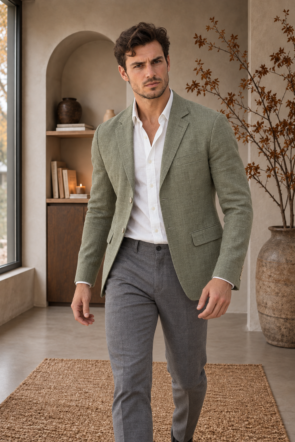 Verona Linen Blazer Men