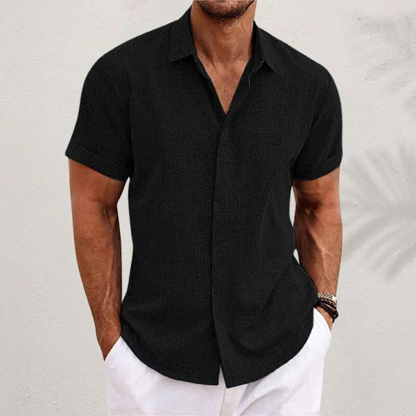 Chemise légère avec boutons et col classique