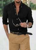 Chemise classique pour homme avec boutons
