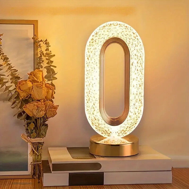 Lampe de table LED ovale design moderne