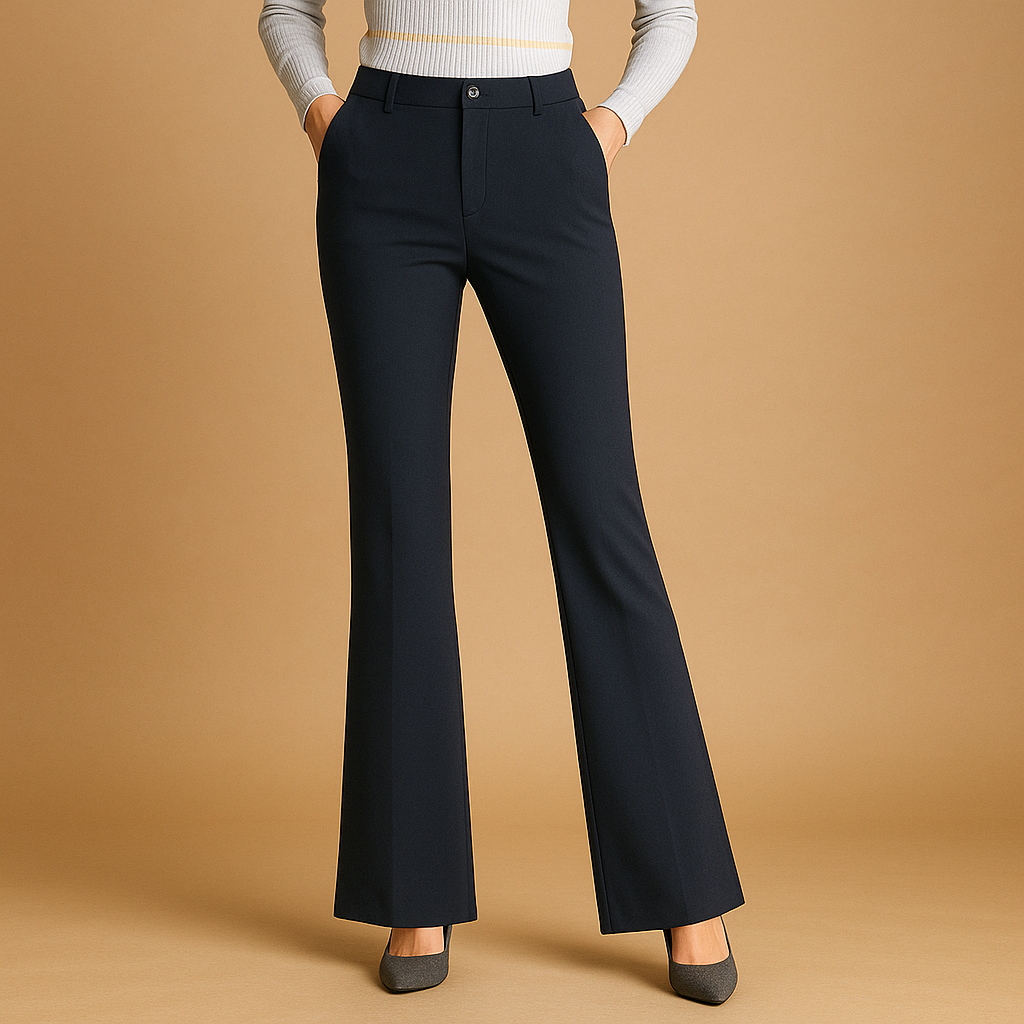 Pantalon femme style années 70 coupe flare