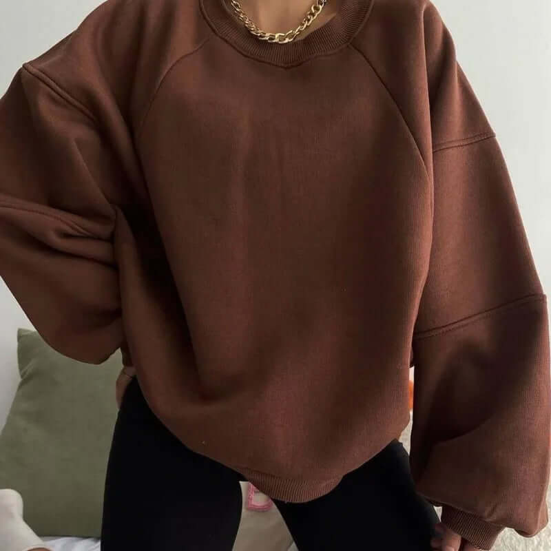 Pull en mélange de coton, coupe décontractée, femme