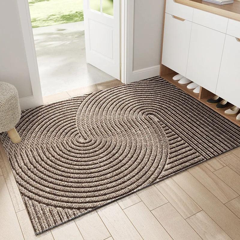 Tapis absorbant avec design relief pour couloir