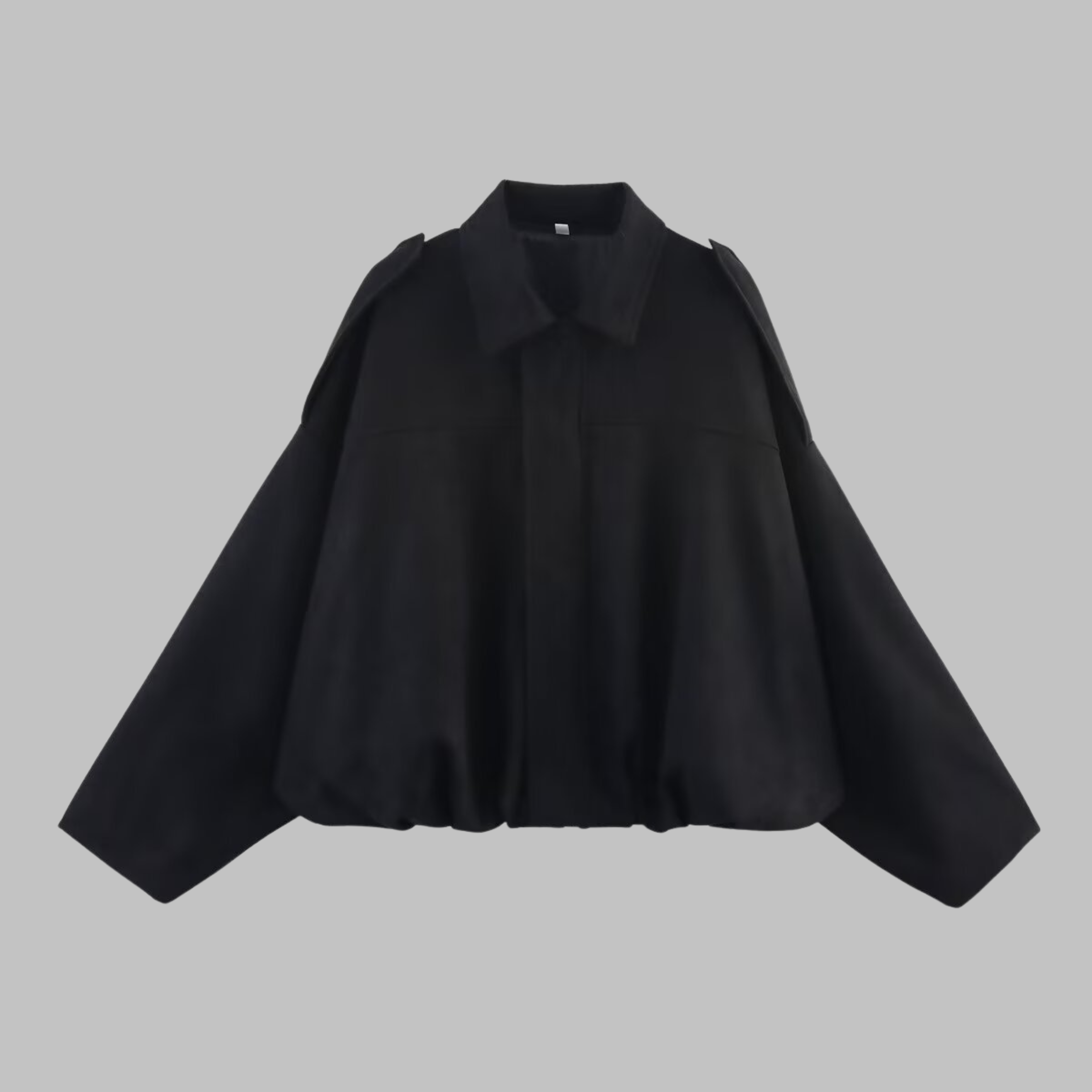 Veste courte avec manches larges et finition épurée