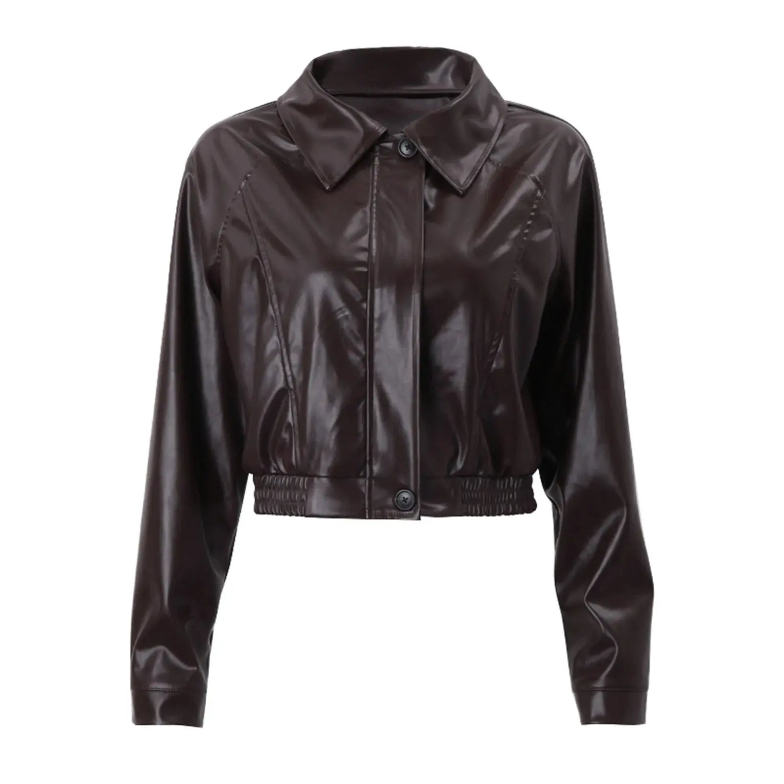 Veste similicuir femme avec fermeture éclair